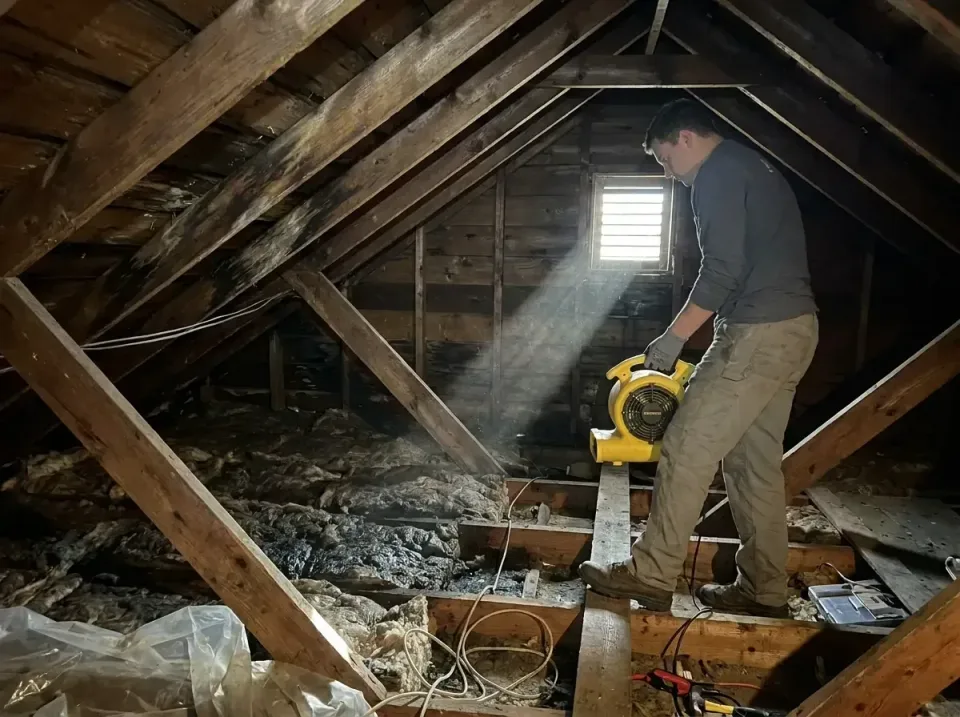attic-water-damage-drying-proc-007 — frequently asked questions, Emergency Water Extraction & 24/7 Flood Response in McKinne…